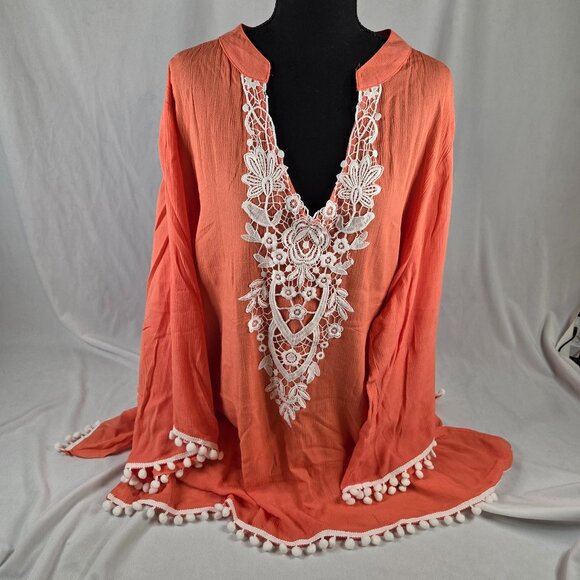 Suzanne Betro Tops - Suzanne Betro - Weekend - Coral Tunic
